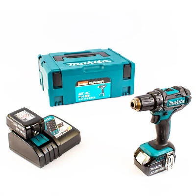 Makita Akku-Bohrschrauber 18V DDF482RFJ 2x 3,0 Ah Akkus + Lader im MAKPAC Gr. 2 - Bild 1 von 4