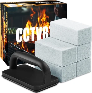 Heavy Duty Grill Cleaner, Grill Cleaning Bricks with Handle/Grill Stone/Griddle - Picture 1 of 9