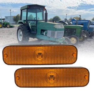 2X LED Blink Fahrerhaus Licht 72160876 für weiß Traktor 60 American, 80 American - Bild 1 von 9