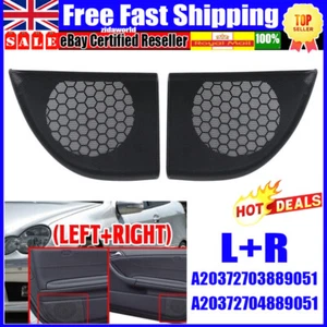UK For Mercedes Benz C Class W203 Coupe/CLC Left + Right Hand Door Speaker Cover - Picture 1 of 12