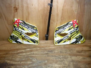 2004 Rm250 Shroud Left And Right Side Tank Shroud Fuel Plastic Yellow - Picture 1 of 3