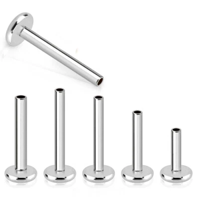 1,2mm Micro Labret mit Innengewinde Ohr Lippe Piercing Stab Stablänge 5mm - 10mm - Bild 1 von 2