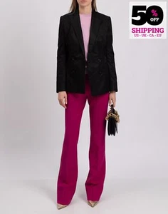 Giacca raso RRP €1650 RALPH LAUREN COLLECTION PURPLE LABEL US6 UK10 IT42 M seta - Foto 1 di 11