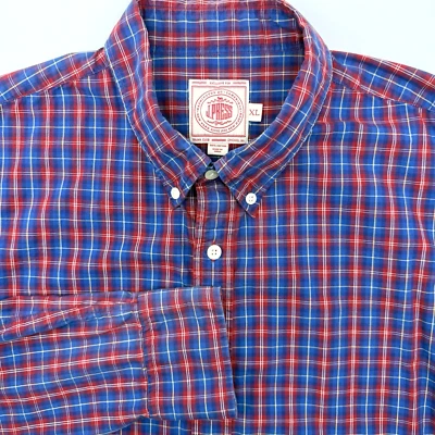 Baúl Club Algodón J Press Manga Larga Con Botones XL Multicolor Cuadros Foto 1 de 4