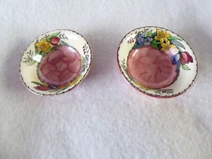 2 small vintage Maling bowls 4" diameter x 1 1/2" high - Picture 1 of 4