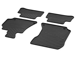 Genuine Mercedes-Benz C218 CLS Black Rubber Floor Mats NEW - Picture 1 of 3