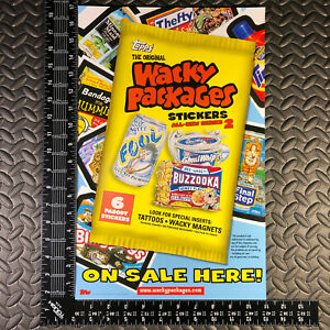 WACKY PACKAGES ANS2 2005 ALL-NEW SERIES 2 UNFOLDED WINDOW POSTER AD PROMO