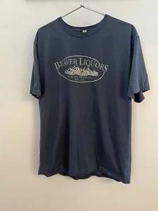 Econscious Men's Blue Beaver Liquors Avon, Colorado Short Sleeve Shirt Size XL - Picture 1 of 5