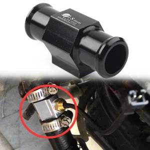 18mm Water Temperature Joint Pipe Gauge Meter Radiator Sensor Hose Adapter Black - Picture 1 of 11
