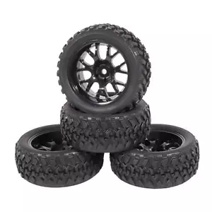 4Pcs 75mm Wheel Tires for Wltoys 144001 Tamiya HSP 1/16 Off Road Buggy RC Car a - Picture 1 of 12