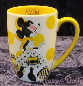 Disney Designer Signature Doll Collection Minnie Mouse Polka Dot Mug NEW! - Picture 1 of 2