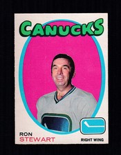 1971-72 RON STEWART #236 EX-MT OPC Vancouver Canuck Star Vintage NHL Hockey Card