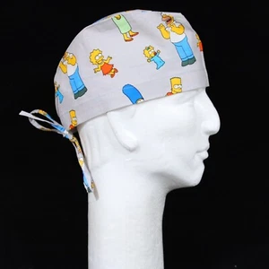Simpsons All Cast Theme Scrub Hat - Picture 1 of 1