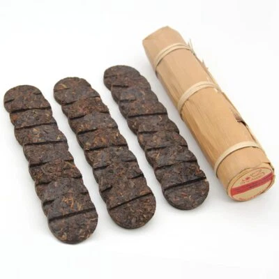 －(24 Cakes-96 Cups) Pu-erh Tea in Bamboo Leaf Tube -Ripe Puerh Tea Cake -Easi... — 第 1/4 张图片