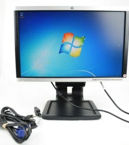HP NM360A Compaq LA1905wg 19" LCD Monitor VGA DVI w/ Cables Grade B - Picture 1 of 6