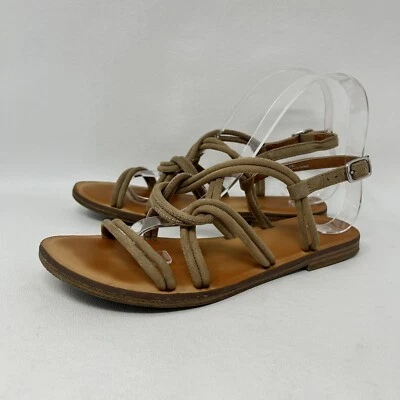 Bp. Sandalias con tiras talla 7,5 M marrón tostado correa de gamuza tacón bajo con tira trasera Foto 1 de 4