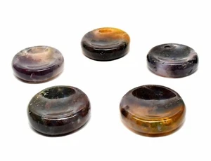 35mm Red Orange Purple Green Moss Agate Stand Chalcedony Crystal Mineral - India - Picture 1 of 10