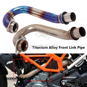 Titanium Exhaust Header Front Pipe Modified For Duke 390 250 125 RC390 2017-2020 - Picture 1 of 11