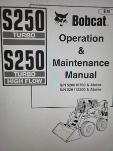 Bobcat S250 Skid Steer Operation & Maintenance Manual Owners Operators 6904178 - Picture 1 of 1