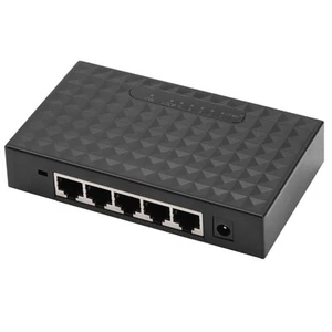 5 Ports 10/100/1000Mbps Gigabit Ethernet Switches RJ45 Smart Network Switch U FY - Afbeelding 1 van 13