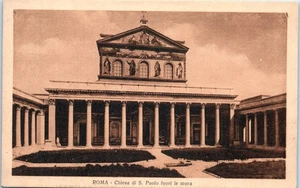 Vintage Postcard Rome St Paul Outside the Walls Basilica Italy Unused - Picture 1 of 2