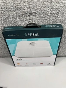 Fitbit Aria Wi-Fi Smart Waage verfolgt Gewicht Körperfett BMI synchronisiert App neu geöffnete Verpackung - Bild 1 von 14