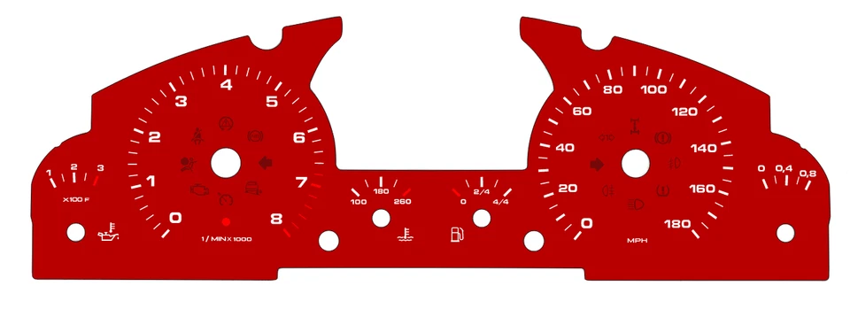 Cuadro de instrumentos Porsche Cayenne 955 turbo S cara (versión pantalla grande) Foto 1 de 1
