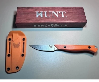 Benchmade Flyway Fixed Blade Drop Point Knife, Orange - 15700 - Image 1 of 4