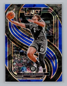 2024-25 Panini Select NBA #121 Cameron Johnson Premier Blue Cracked Ice Brooklyn - Picture 1 of 2