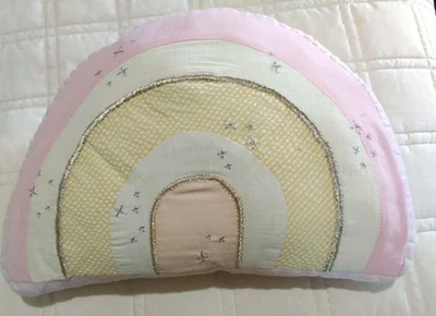 Pottery Barn Kids "RETRO RAINBOW " Decorative Throw Pillow 16" X 11" - Image 1 of 4