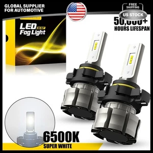 5202 H16 LED Lights Fog Light Bulbs For Dodge Challenger 2011-2014 6500K White - Picture 1 of 15