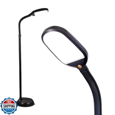 Brightech Litespan - Lámpara de lectura de pie LED brillante para manualidades sobre silla y  Foto 1 de 4