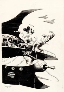 FRAZETTA, DOUBLEDAY MARS OOAK LIFESIZE 11x14-17" VINTAGE NEW PHOTOSTATS, MINT - Bild 1 von 24