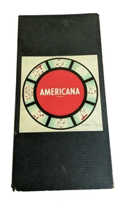 Vintage Americana Poker Game Board Only Parker Brothers 1937 Antique - Picture 1 of 4