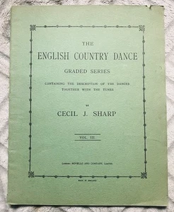 Danza country inglesa graduada Ser. Partituras Vol 3, Cecil J Sharp, Vintage 1922 - Imagen 1 de 13