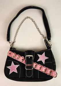 Y2k Style Stars Canvas Underarm Bag for Women Vintage Small Chain Shoulder Purse - Picture 1 of 5