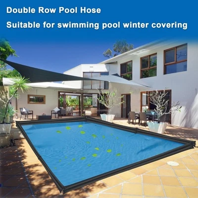 Winter For Pool Cover Water Bags Heavy Duty Double Row PVC Hose Secure Seal - Image 1 of 3