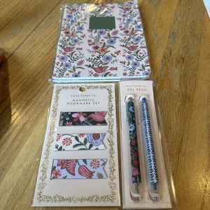 NWT Rifle Paper Co Notebook/ Pen / Bookmark Set  - Imagen 1 de 12