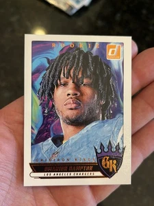 OMARION HAMPTON 2025 Donruss Gridiron Kings RGK-OHN Chargers - Picture 1 of 2