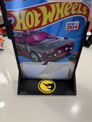 3D Printed Hot Wheels Mainline Car Stand Display -White And Yellow Treasure Hunt - Image 1 of 2