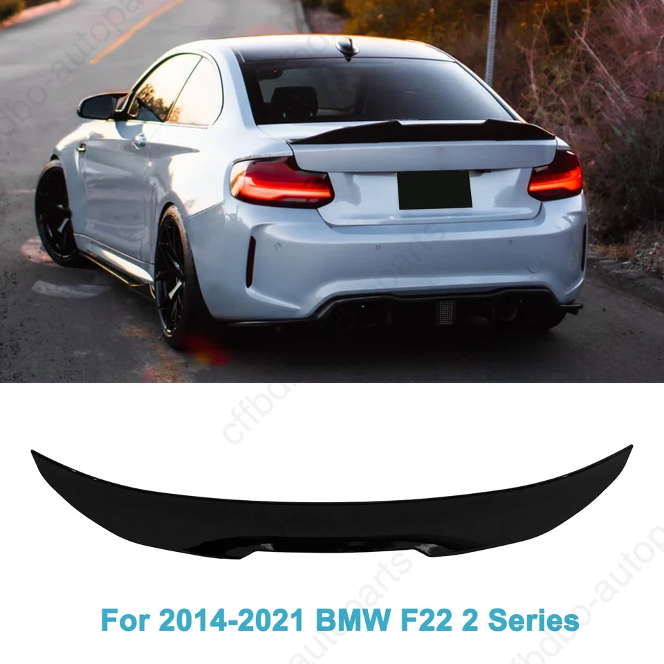 Alerón de maletero negro brillante estilo PSM Duckbill Highkick para BMW 14-20 F22 230i M3 Foto 1 de 4