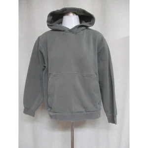LULULEMON THICK Green Distressed Hooded Kangaroo Pocket Pullover Hoodie sz S - Picture 1 of 6