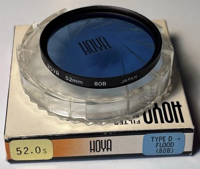 Hoya - 52mm 80B Blue Cooling Colour Correction Filter - Box / Case / vgc - Image 1 of 3