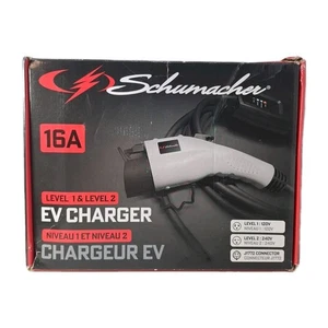 Schumacher 16A Level 1 & 2 Electric Vehicle EV Charger SC1455 (28ft) J1772 - Picture 1 of 13