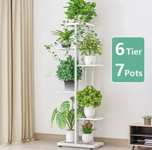 πΏ 6-Tier Indoor Plant Stand with 7 Pots β Vertical Metal Flower Rack - Picture 1 of 3