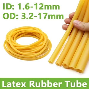 Natural Latex Rubber Tube Slingshot Catapult Band High Elastic ID 1.6mm-12mm - Picture 1 of 26