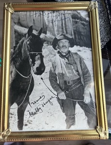 Gabby Hayes gerahmtes Foto und Pferd Western Filmstar Vintage 5” x 7” - Bild 1 von 7