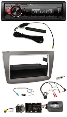 Pioneer MP3 DAB 1DIN Lenkrad USB Autoradio für Alfa Mito 2014-2018 955 silber - Bild 1 von 4