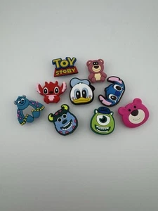 Lot Of 9 Disney Pins, Charms, Jibbitz For Crocs Girls - Picture 1 of 1