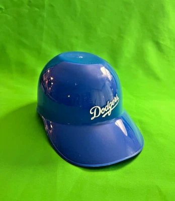 DODGERS (Logotipo Cursivo) CASCO CUENCO AZUL GRANDE Recuerdo Oficial Estadio Nacho Foto 1 de 2